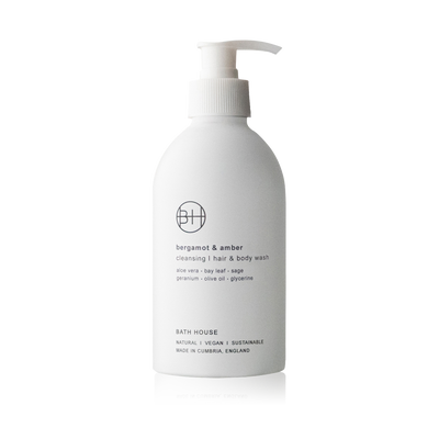 Bath House "Bergamot & Amber" Hair & Body Wash - 300 ml