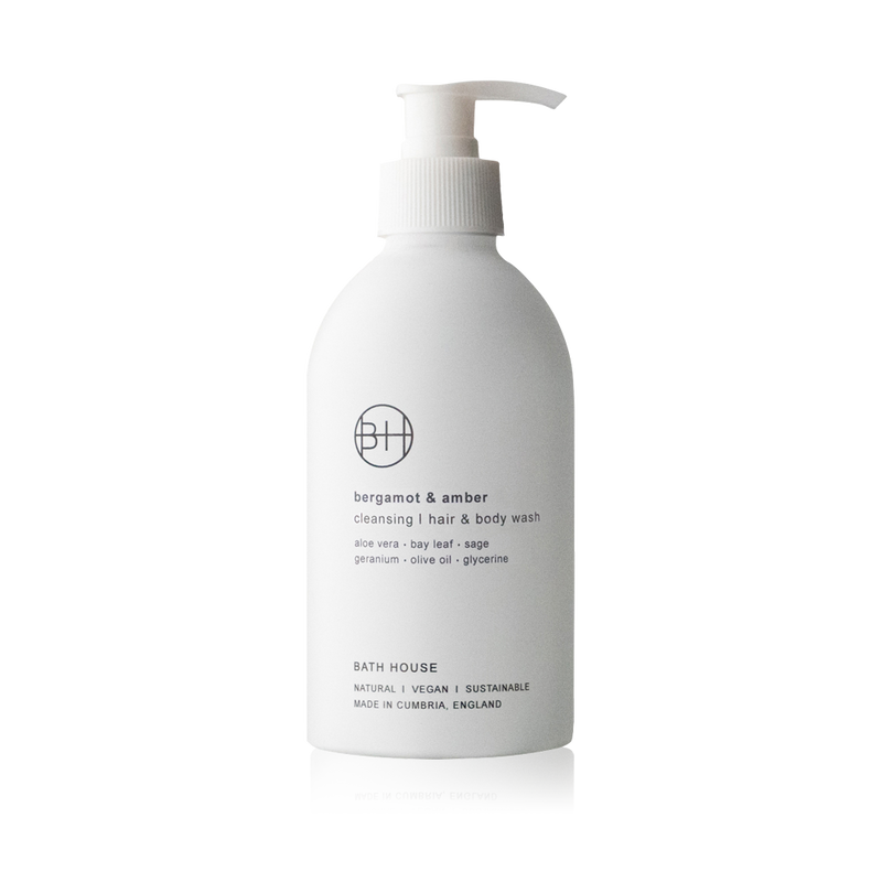 Bath House "Bergamot & Amber" Hair & Body Wash - 300 ml