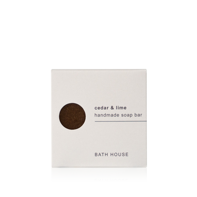 Bath House "Cedar & Lime" Soap Bar - Badzeep 100g