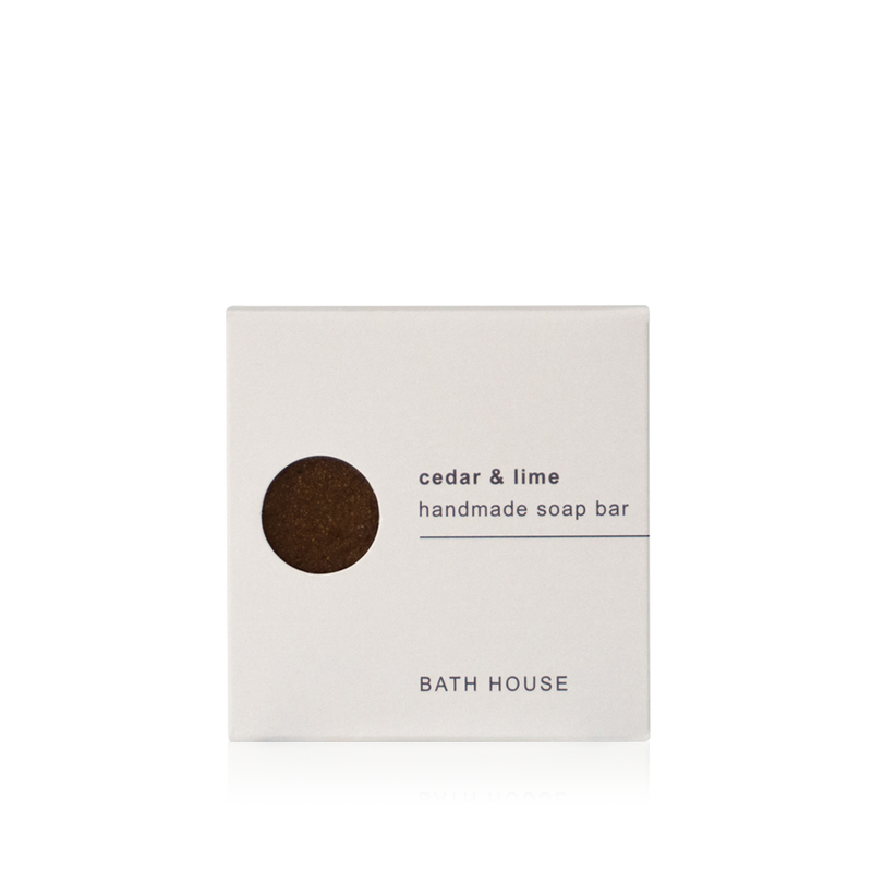 Bath House "Cedar & Lime" Soap Bar - Badzeep 100g