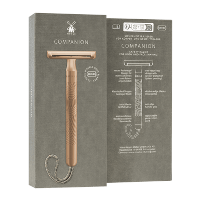 Muhle "COMPANION" DE Safety Razor - Rose Gold Matt