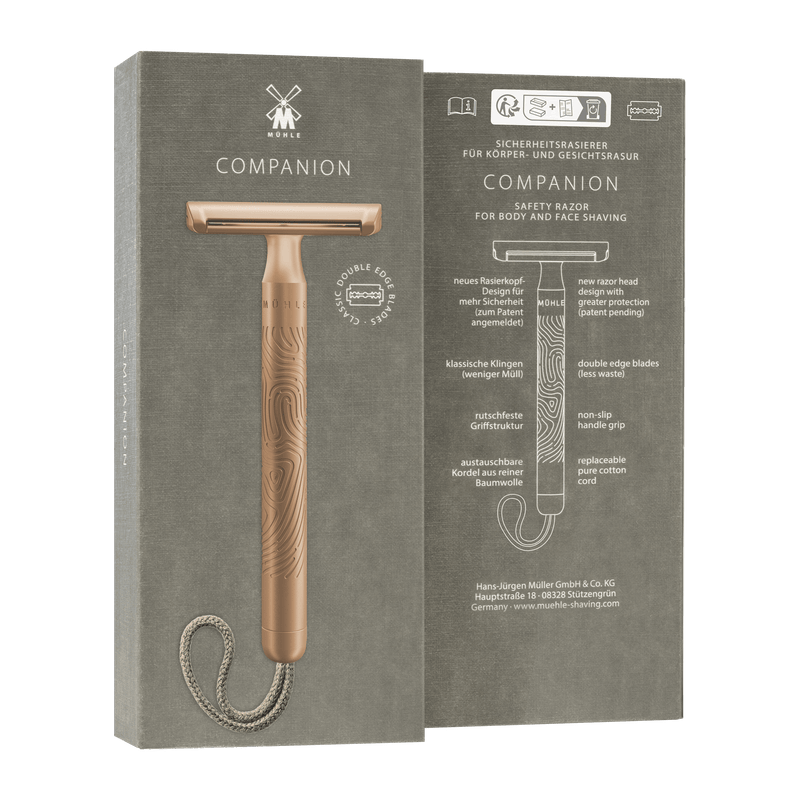 Muhle "COMPANION" DE Safety Razor - Rose Gold Matt