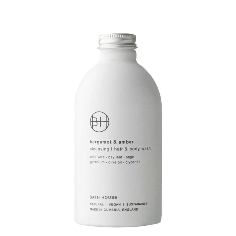 Bath House "Bergamot & Amber" Hair & Body Wash - 300 ml