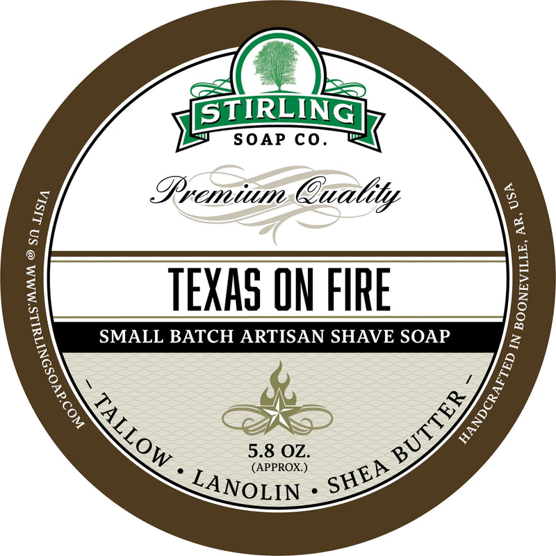 Stirling Soap Co. - Shaving Soap "Texas on Fire" - 170ml