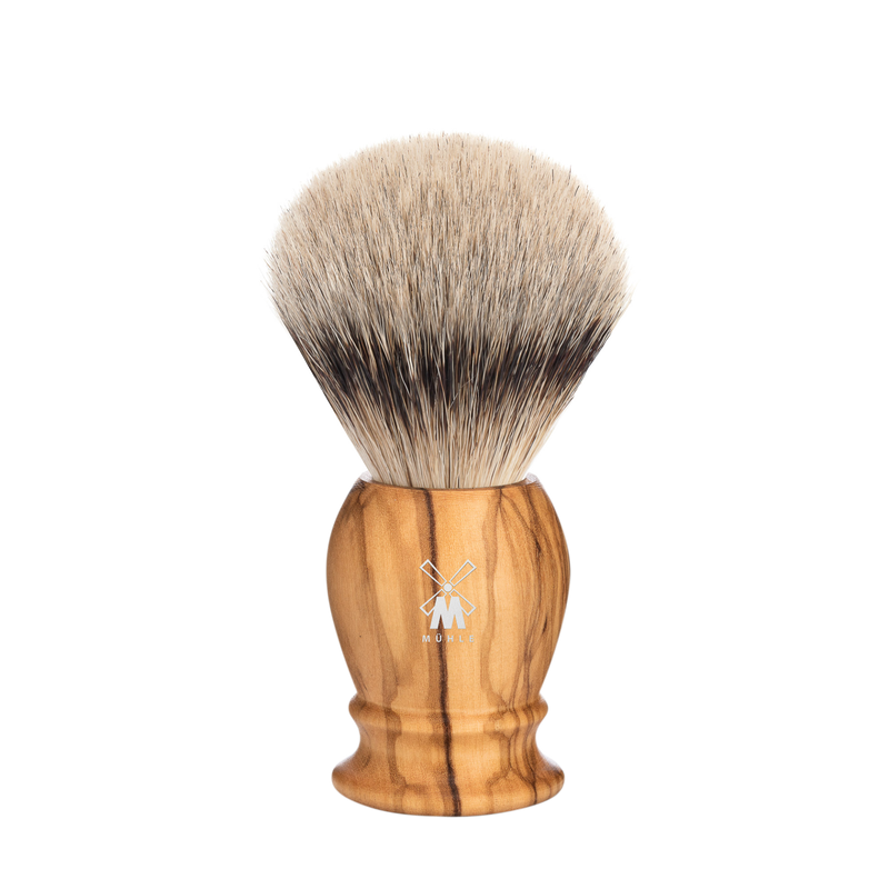 Muhle "CLASSIC" Scheerkwast Silvertip  - Olive Wood