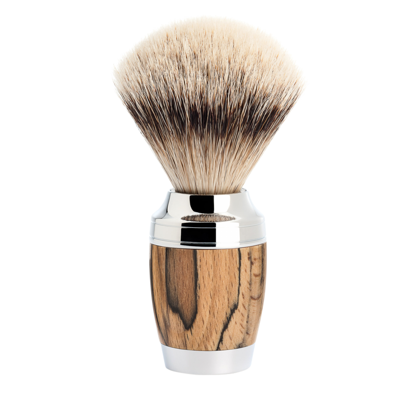 Muhle "STYLO" Silvertip Badger - Spalted Beech Wood (M)