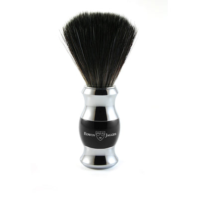 Edwin Jagger 4-Delige DE Gift Set - Black Synthetic Badger (Ebony&Chrome)