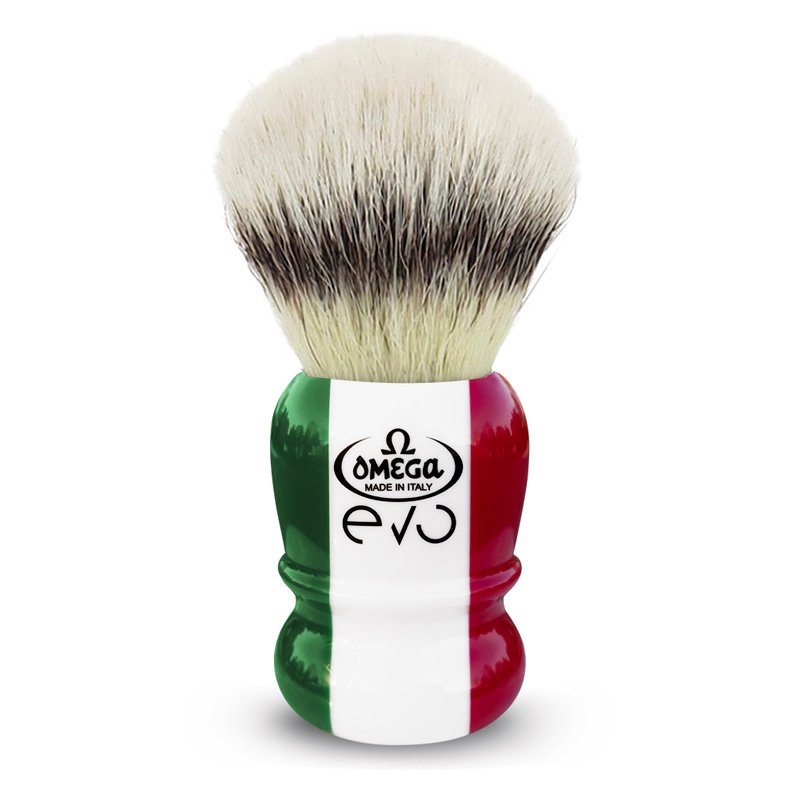 Omega "Evo" Synthetic Brush - Special Tricolore