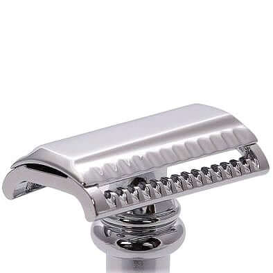 Merkur Solingen "Barber Pole" Safety Razor - Slant Bar 39C