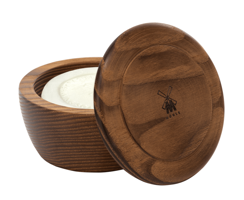 Muhle "Sandalwood" Scheerzeep in Wooden Bowl - 65g