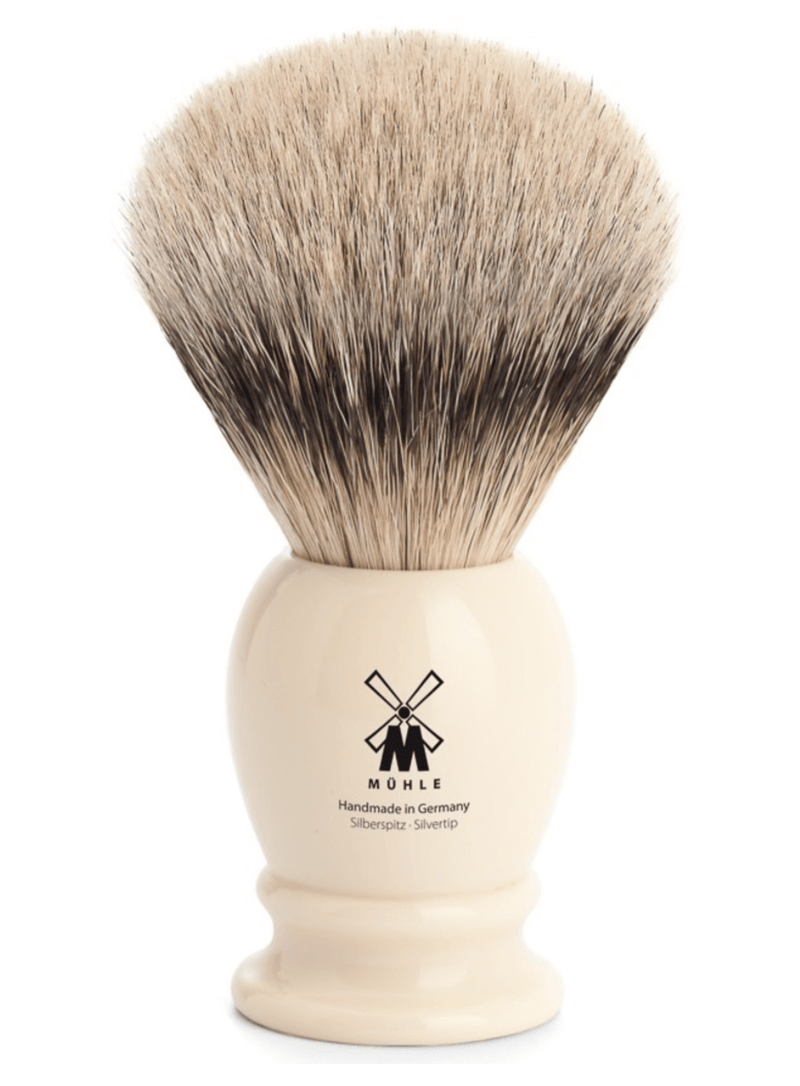 Muhle "CLASSIC" Scheerkwast Silvertip  - Ivoor (M)