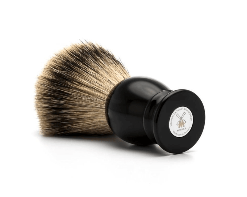 Kopie van Muhle "Classic" Scheerkwast Silvertip  - Zwart (S)