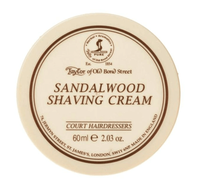 Taylor of Old Bond Street "Sandalwood" Scheercrème - Travelsize 60g