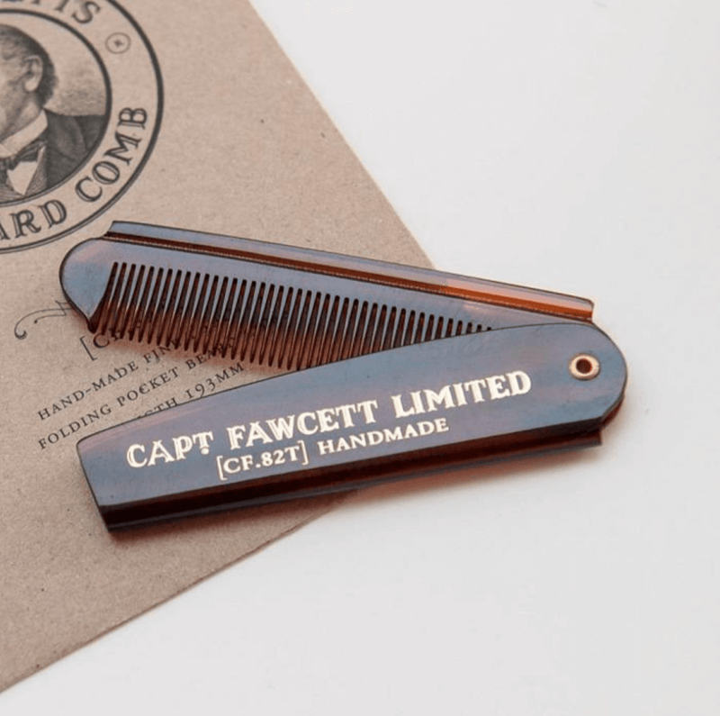 Captain Fawcett "Folding Pocket Beard Comb"  - Baard Kam