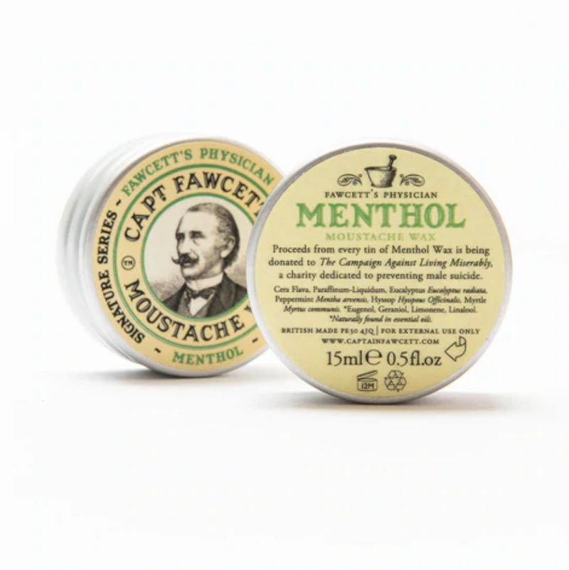 Captain Fawcett "Menthol" Moustache Wax - 15ml