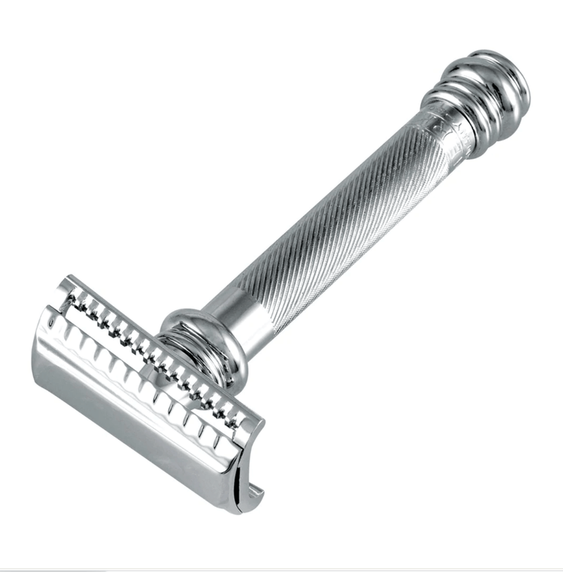 Merkur Solingen "Barber Pole" Safety Razor - Slant Bar 39C