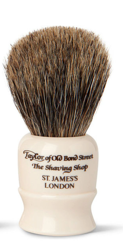 Taylor of Old Bond Street "Travel Pure Badger" Graudas - Ivory (S)