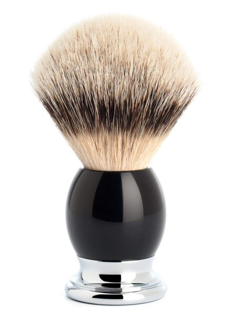 Muhle "Sophist" Scheerkwast Silvertip - Zwart (L)