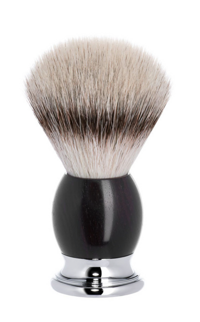 Muhle "Sophist" Scheerkwast Silvertip Fibre - African Blackwood (L)