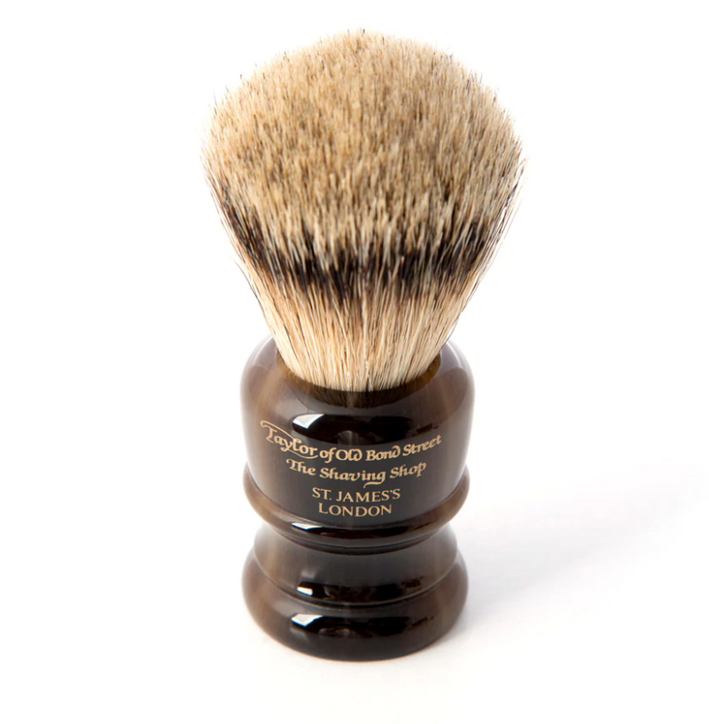 Taylor of Old Bond Street "Contemporary" Super Badger - Faux Horn (M)