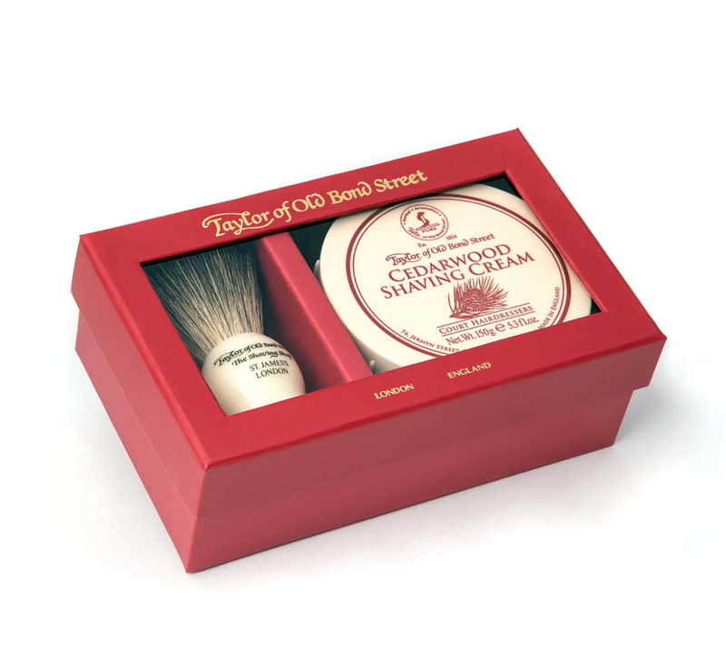 Taylor of Old Bond Street "Cedarwood" Grooming Set - Starters Gift Box