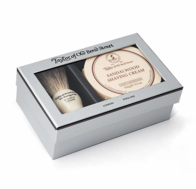 Taylor of Old Bond Street "Sandalwood" Grooming Set - Starters Gift Box