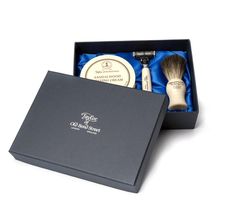 Taylor of Old Bond Street "Sandalwood"  Starters Shaving - Gift Box - Mach 3