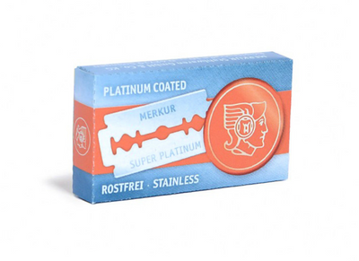 Merkur "Platinum" Double Edge Safety Razor Blades - 10st.