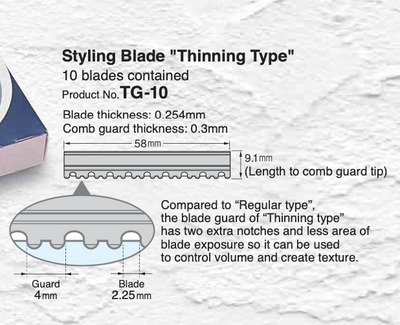 Feather "Styling" Blades - 10 st.