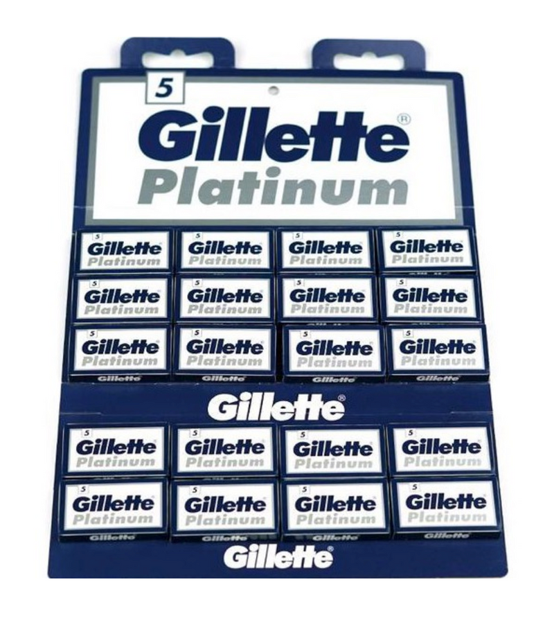 Gillette Platinum Double Edge Safety Razor Blades - 100 st