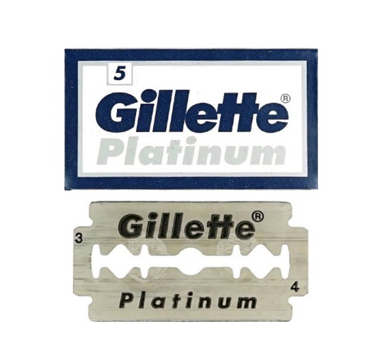 Gillette Platinum Double Edge Safety Razor Blades - 100 st