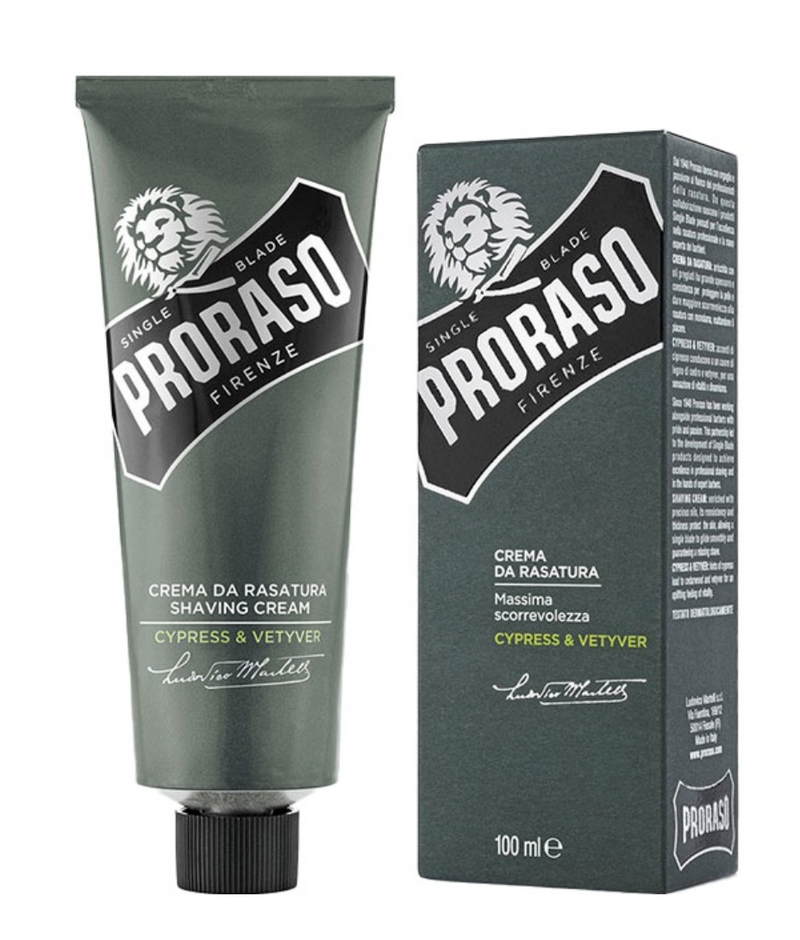 Proraso "Cypress & Vetiver" Shaving Cream Tube - 100ml