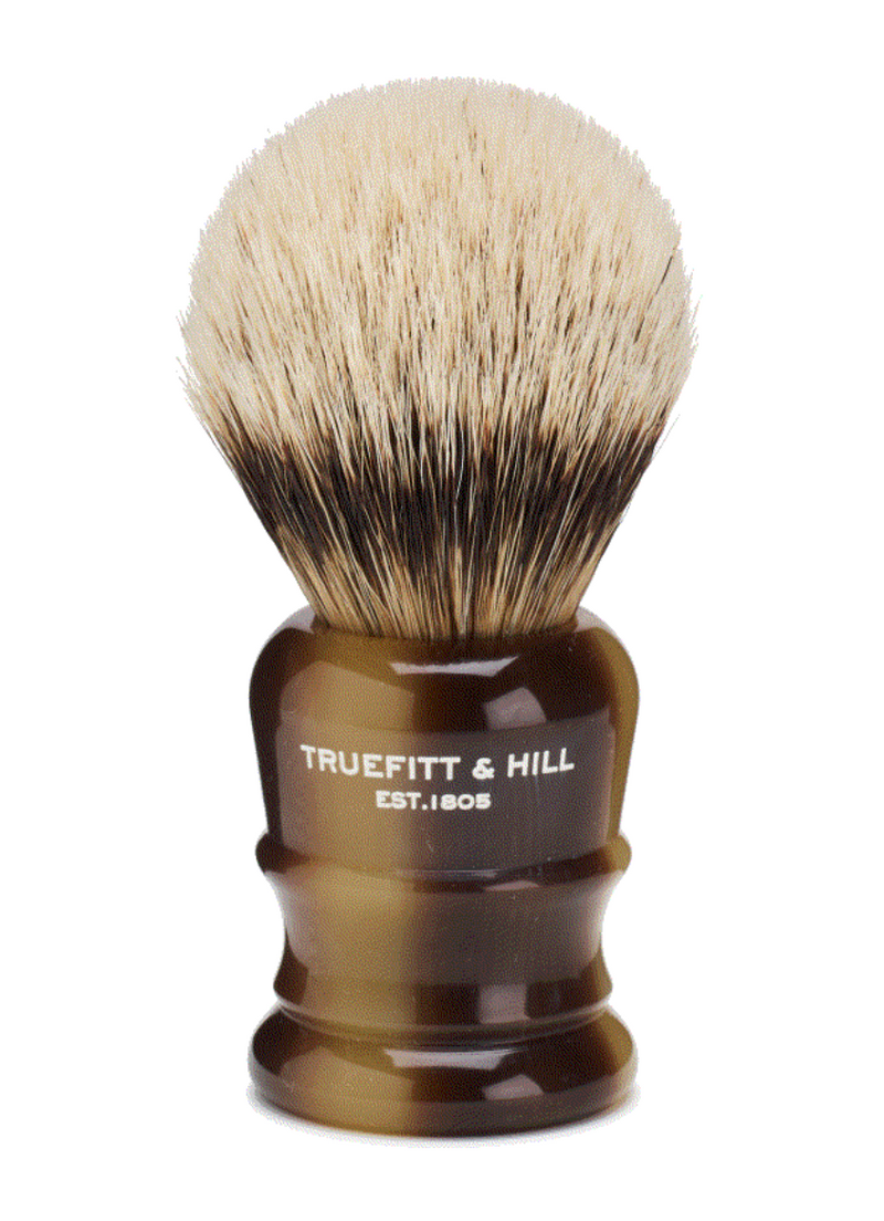 Truefitt & Hill "Wellington" Silvertip Bulb Knot - Faux Horn (M)