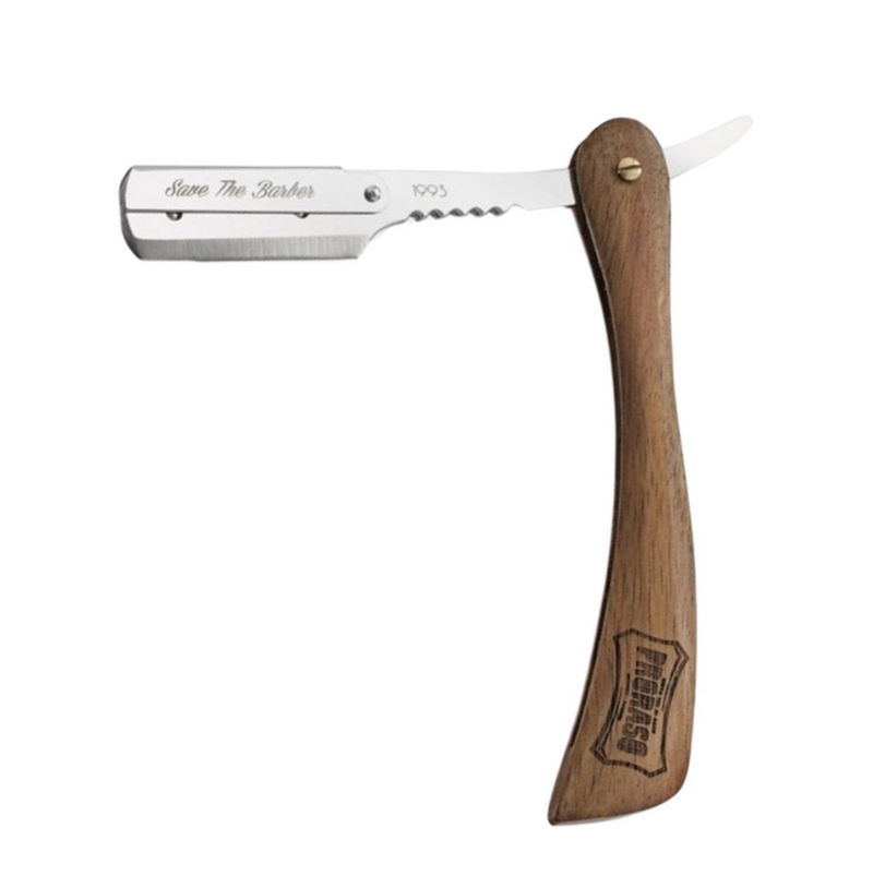 Proraso "Single Blade" Barber Razor / Shavette - Walnut