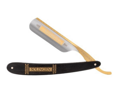 Dovo "Bismarc Gold" Straight Razor - Ebbenhout 6/8"