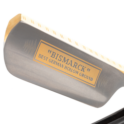 Dovo "Bismarc Gold" Straight Razor - Ebbenhout 6/8"