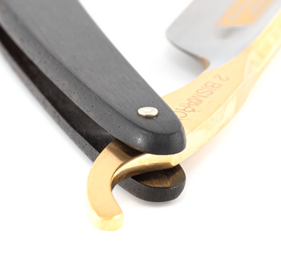 Dovo "Bismarc Gold" Straight Razor - Ebbenhout 6/8"