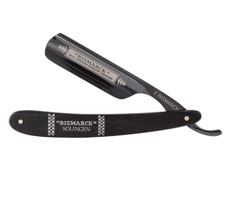 Dovo "Bismarc n°2" Straight Razor - Black Ebony 6/8"