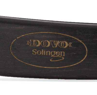 Dovo "Bergischer Löwe" Straight Razor - Black Ebony 6/8"