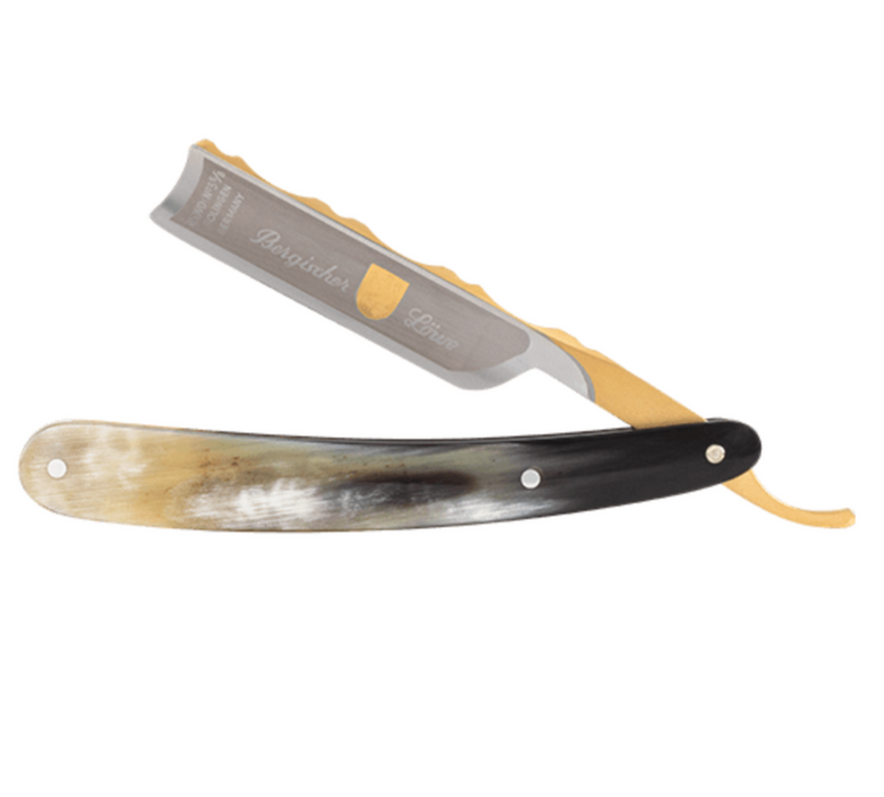 Dovo "Bergischer Löwe" Straight Razor - African Cowhorn 5/8"