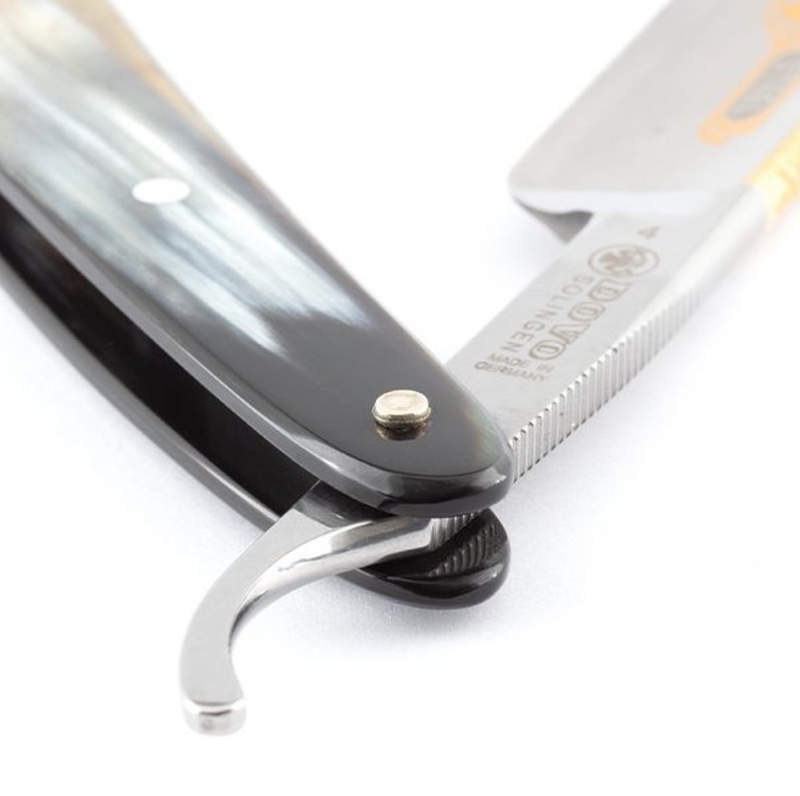 Dovo "Prima Steel Silver" Straight Razor - African Cowhorn 5/8"