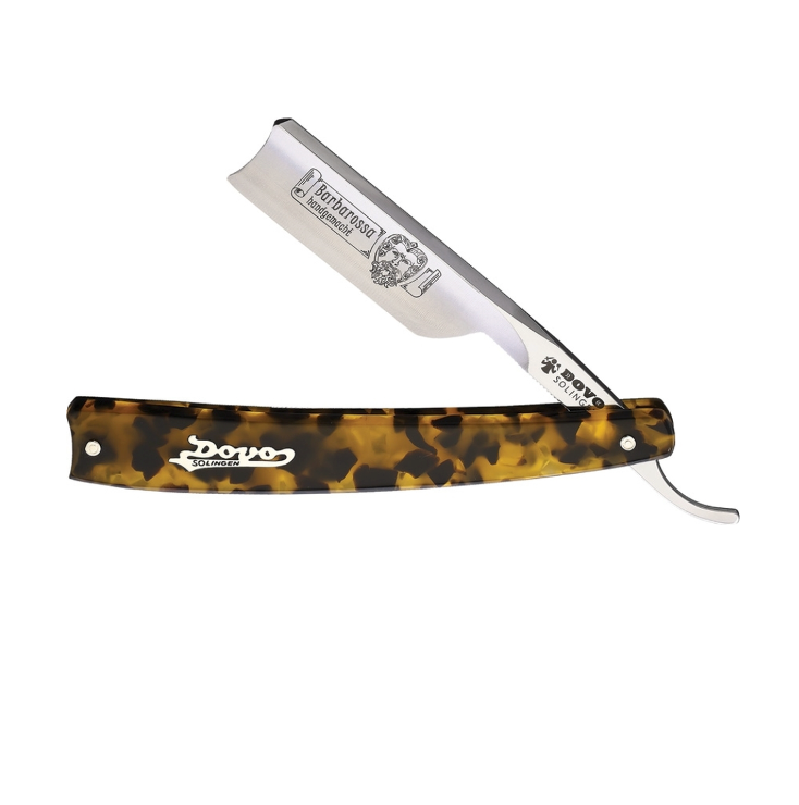 Dovo "Barbarossa" Straight Razor Spanish - Tortoise 5/8"