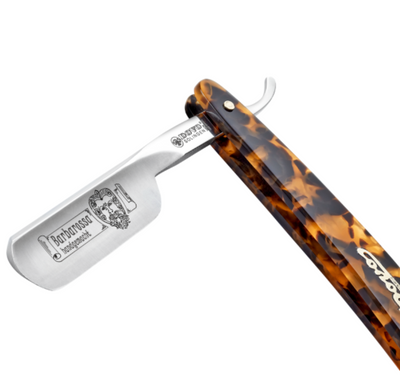 Dovo "Barbarossa" Straight Razor Round Point- Tortoise 5/8"