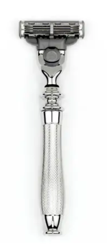 Edwin Jagger "Chatsworth" - Mach 3 Chrome Plated Razor (Barley)