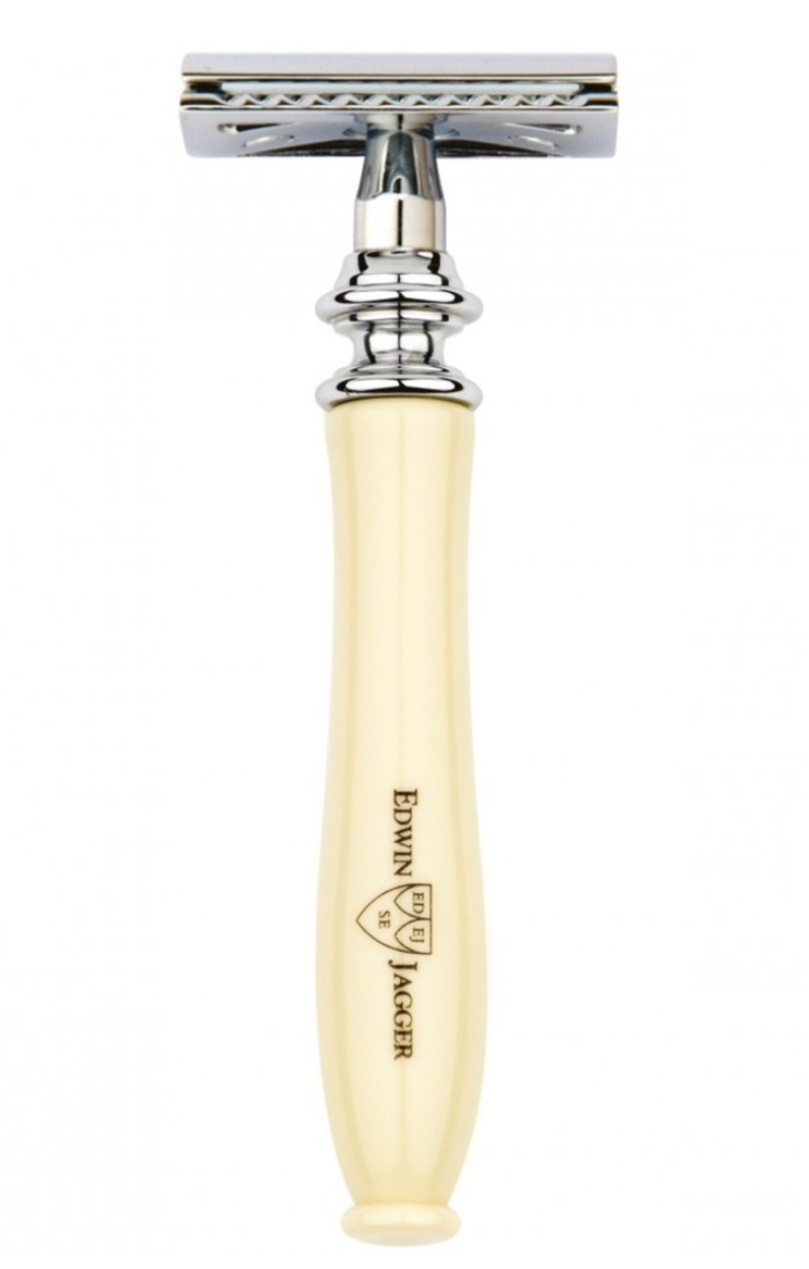 Edwin Jagger "Chatsworth" Double Edge Razor - Ivory