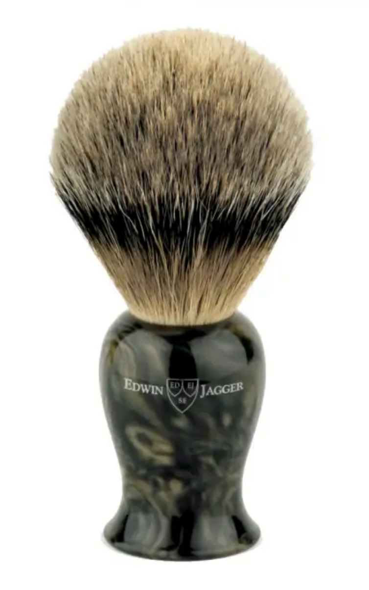 Edwin Jagger "Plaza Collection" Best Badger Black Marble (M)