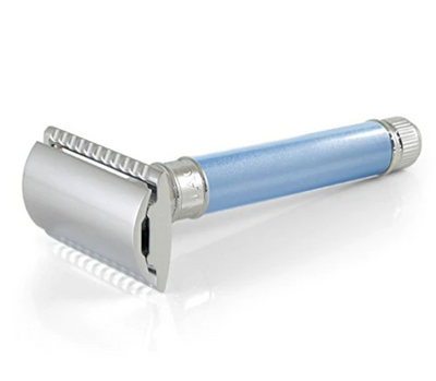 Edwin Jagger DE Safety Razor - Long Blue (Closed Comb)