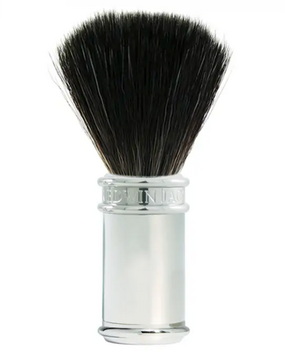 Edwin Jagger 3-Delige DE Razor Set - Black Synthetic Badger (Chrome)