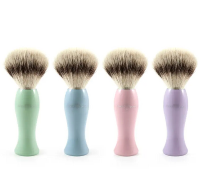 Edwin Jagger Lady's Shaving Brush (Synthetic Silver Tip) - Pink