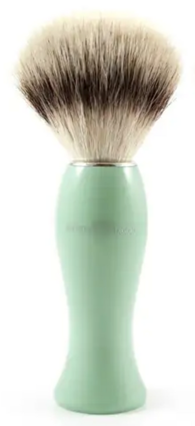 Edwin Jagger Lady's Shaving Brush (Synthetic Silver Tip) - Green